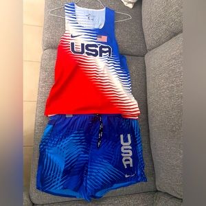 Team USA shirt singlet and short